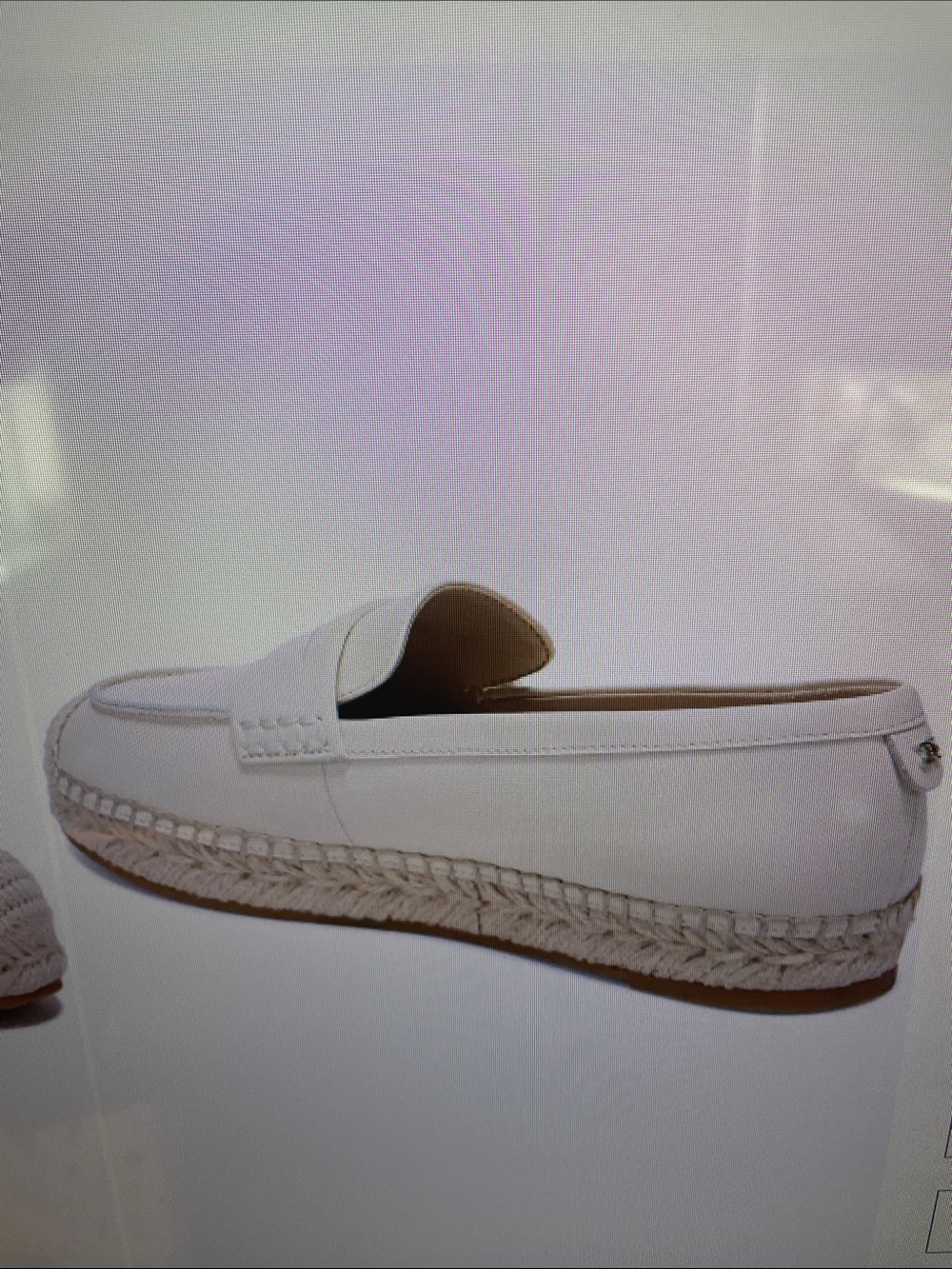NWT Sam Edelman Kai Penny Women's Ivory Slip-On Loafers - Picture 12 of 16